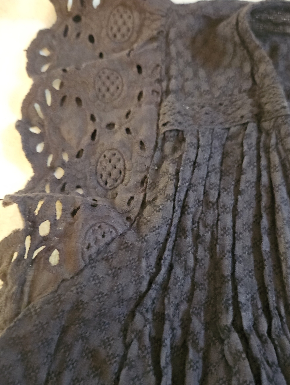 Rip Curl Crochet Lace Romper Made In India - Picture 7 of 11